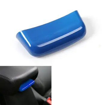 

Car ABS Blue Middle Central Armrest Storage Box Switch Button Trim Sequined Decoration For Jeep Renegade 2015 2016 Car Styling
