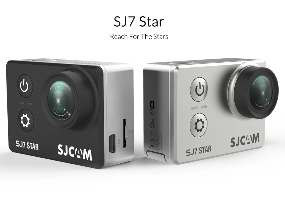 2018 Горячая ~ SJCAM SJ7 Звездная Экшн камера 4 K 30fps 2 0 &quotсенсорный экран дистанционного