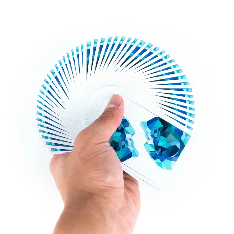 Memento Mori Blue игральные карты покер размер колода USPCC на заказ Ограниченная серия