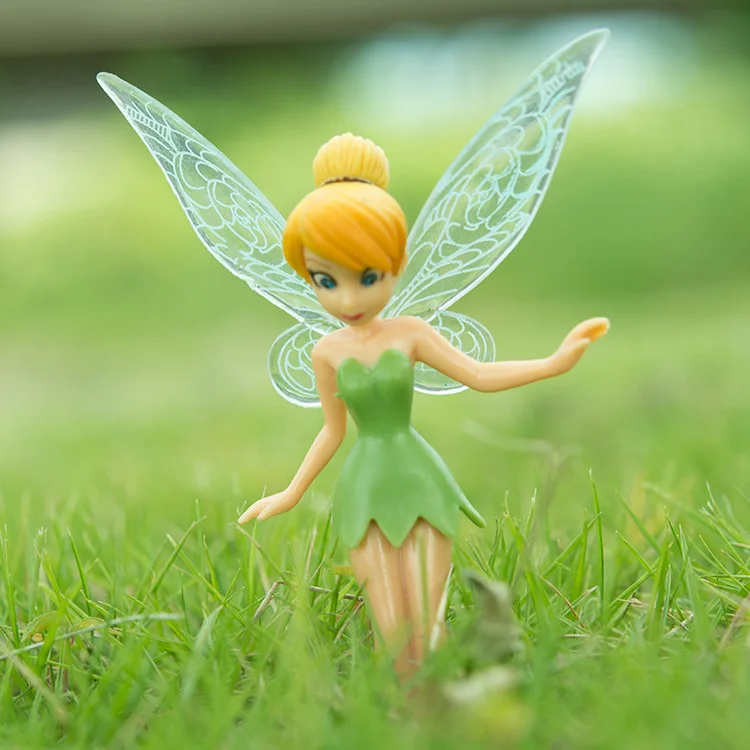 6 шт./компл. аниме мультфильм Tinkerbell ПВХ фигурка игрушки куклы для девочек подарок для детей