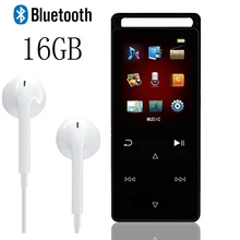 Bluetooth 4,0 MP3 музыкальный плеер 16 Гб сенсорный ключ 1,8 дюймов TFT цветной экран Поддержка карты памяти до 64 Гб с fm-радио, рекордер