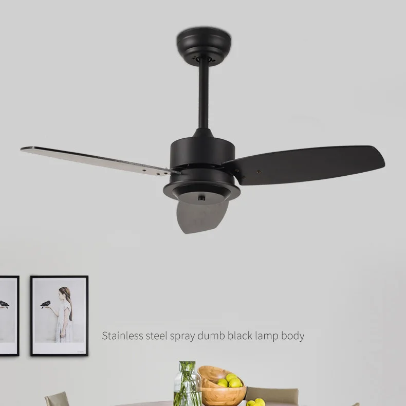 

40 inch metal pendant fan with remote control Black Industrial Vintage Ceiling Fan 220V