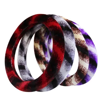 

4 Color plush steering wheel cover winter vintage cover on the steering wheel car interior for bmw lada Kia Rio peugeot 206 audi