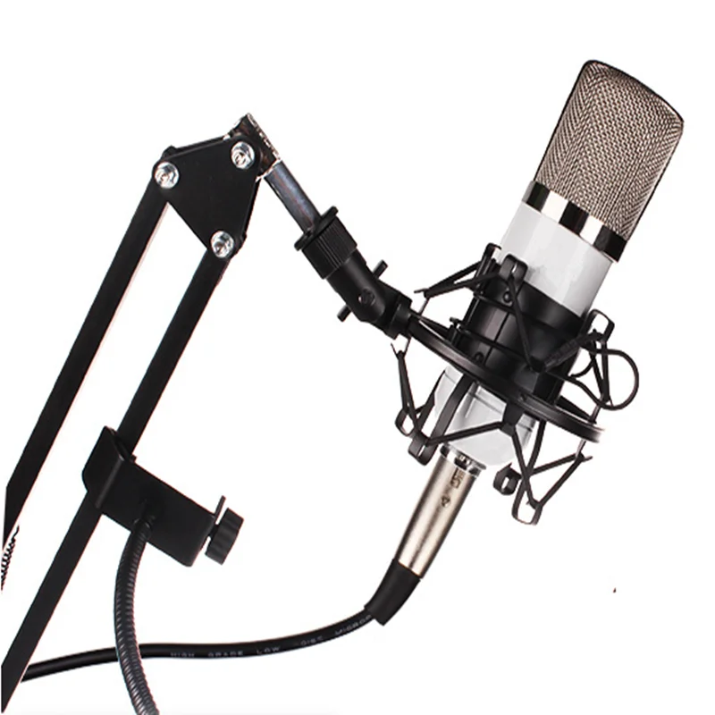 48V фантомный источник питания для конденсаторного микрофона студийное записывающее оборудование с микрофонной подставкой Поп фильтр кабель адаптер