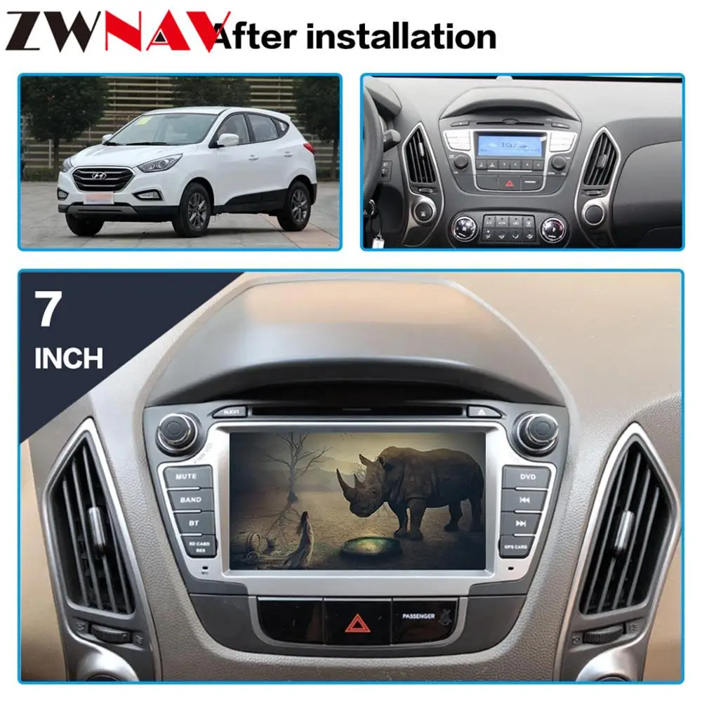 Автомобильный dvd плеер с восьмиядерным процессором 4 + 32 ГБ android 8 0 для Hyundai IX35 Tucson