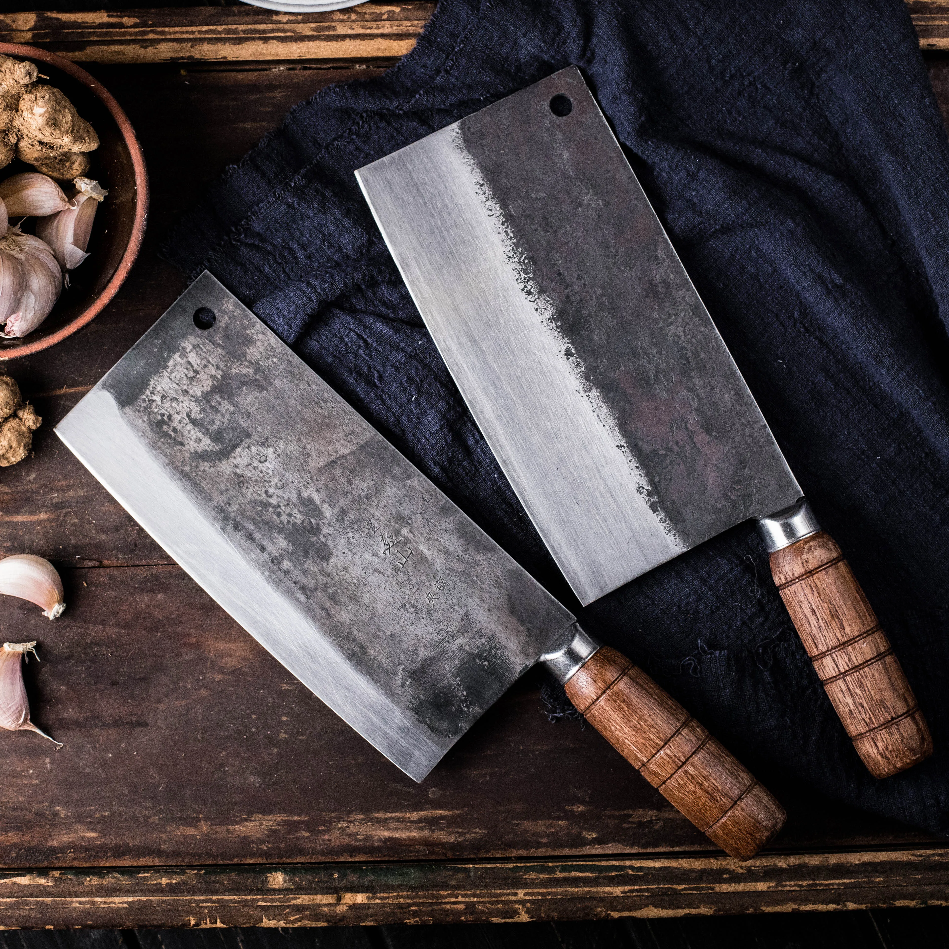  Traditional Handmade Chinese Style Kitchen Cut Meat Vegetable Knife Cooking Knives Chef Special Kni - 33044904691