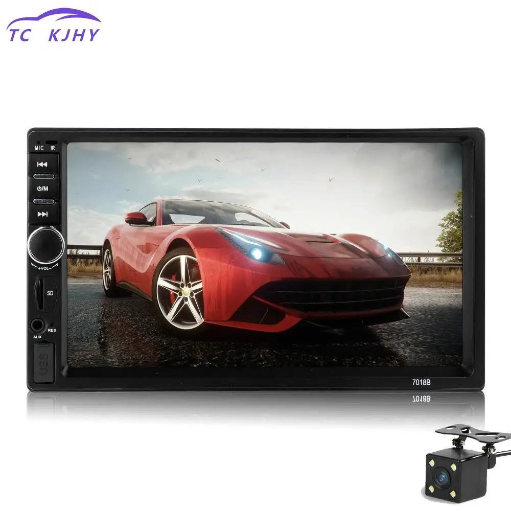 

2018 Car Audio 7 Inch 2 Din Autoradio Stereo Touch Screen Auto Radio Video Car Mp5 Player Support Bluetooth Tf Usb Fm Camera