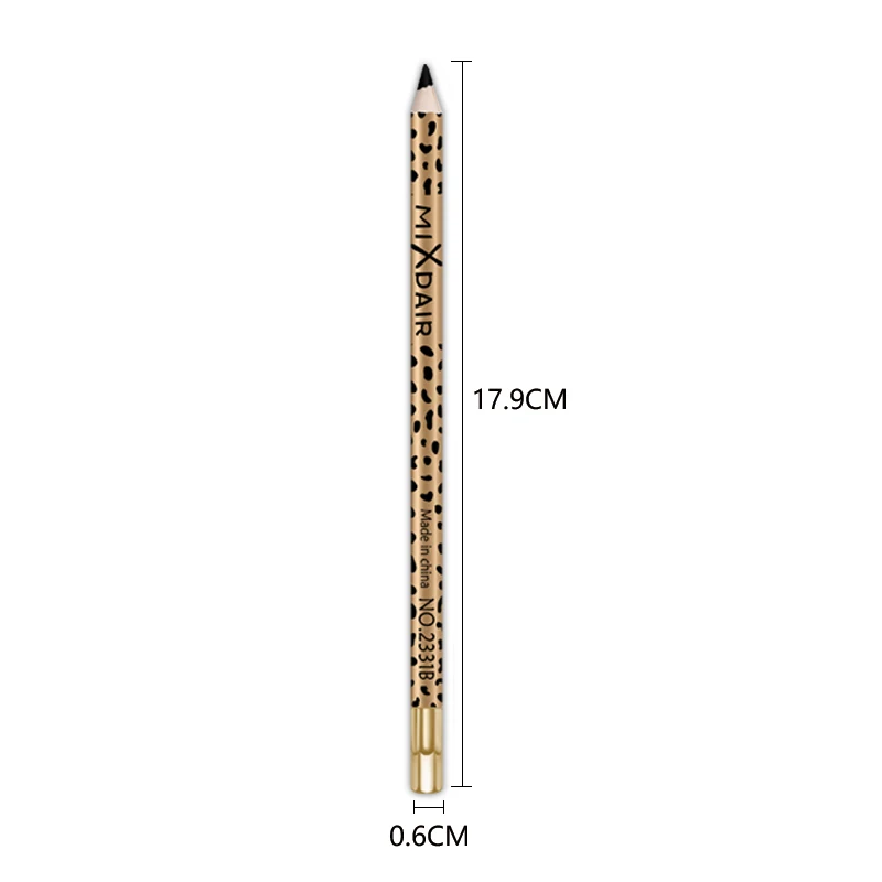 MIXDAIR натуральный черный карандаш для глаз долговечный водонепроницаемый легко носить подводка для глаз Ручка Гладкий пятнистый макияж глаз инструменты