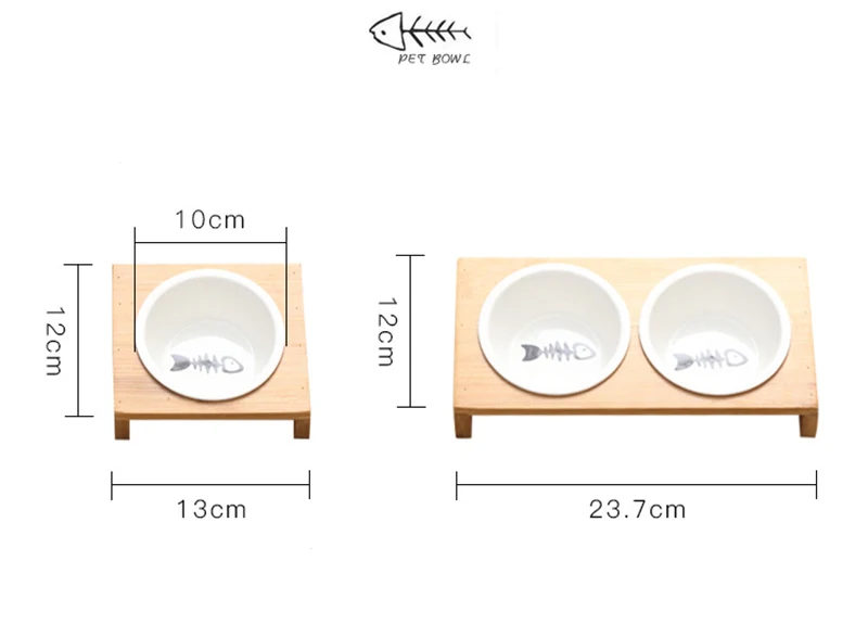 Миска для кошек petl, подставка для собак, керамические миски для кошек, собачий корм, миска для воды из бамбука, повышенные кормушки для домашних животных, миска для щенка, кошки