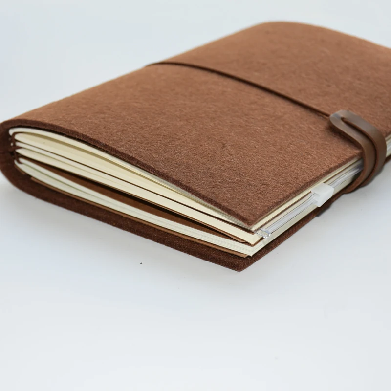 Maotu Vintage Felt Fabric Bullet Journal Traveler's Notebook Diary Sketchbook Planner Handmade Creative Gift Maotu Vintage Felt Fabric Bullet Journal Traveler's Notebook Diary Sketchbook Planner Handmade Creative Gift