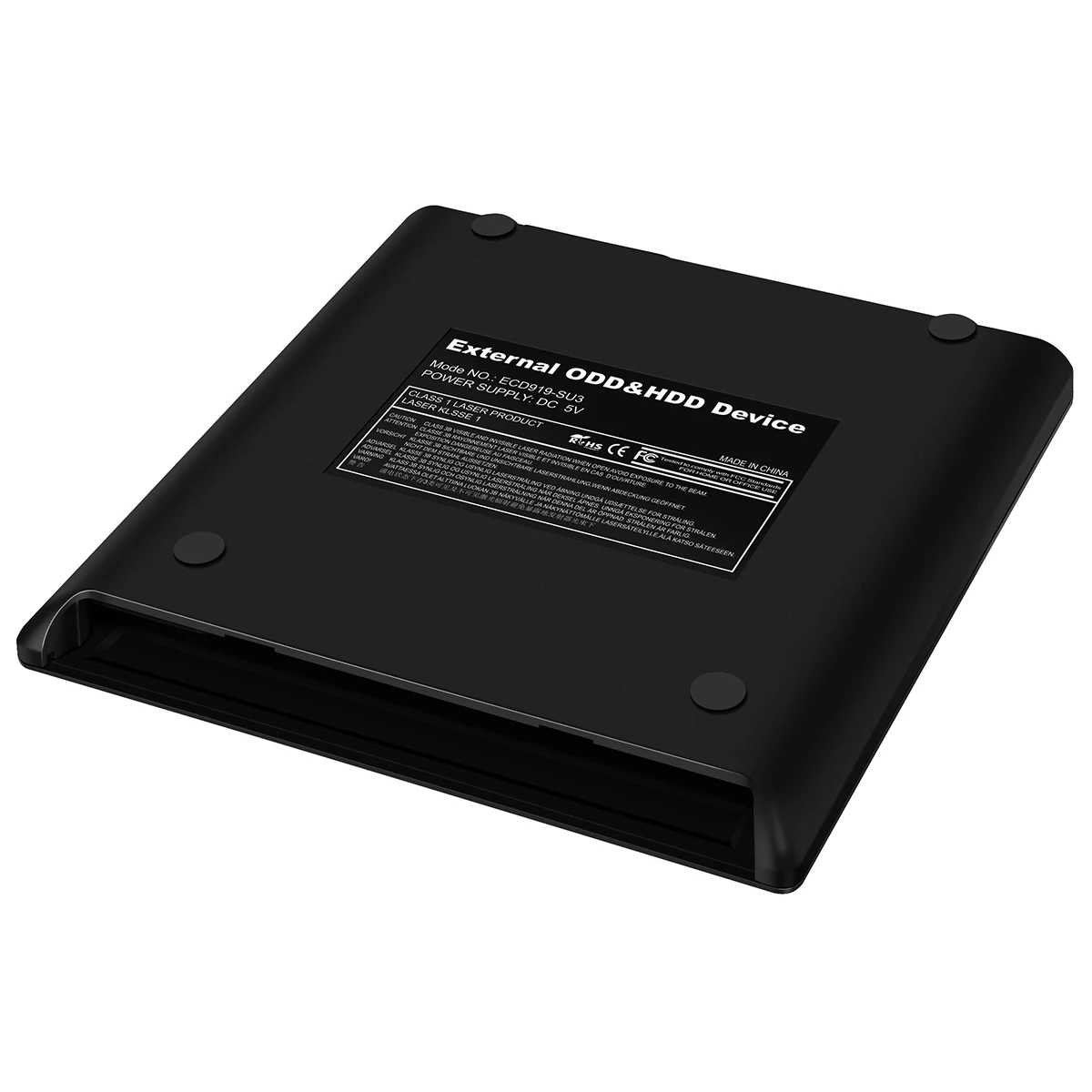 DeepFox 9,5 мм USB 3,0 CD/DVD RW внешний корпус DVD горелка корпус для ноутбука ПК с Индукционным сенсорным переключателем