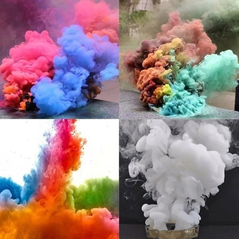 SOLUSTRE 12Pcs Pastel de Humo de Polvo de Polvo Colorido para Fotograf/ía Aerosol Efecto Floreciente Estudio de Fondo Apoyos