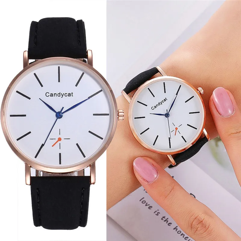 

New Fashion Women Watches Minimalism Ladies Quartz Watch Casual Leather Simple Dial Female Wrist Watch Gift Relogio Feminino/C