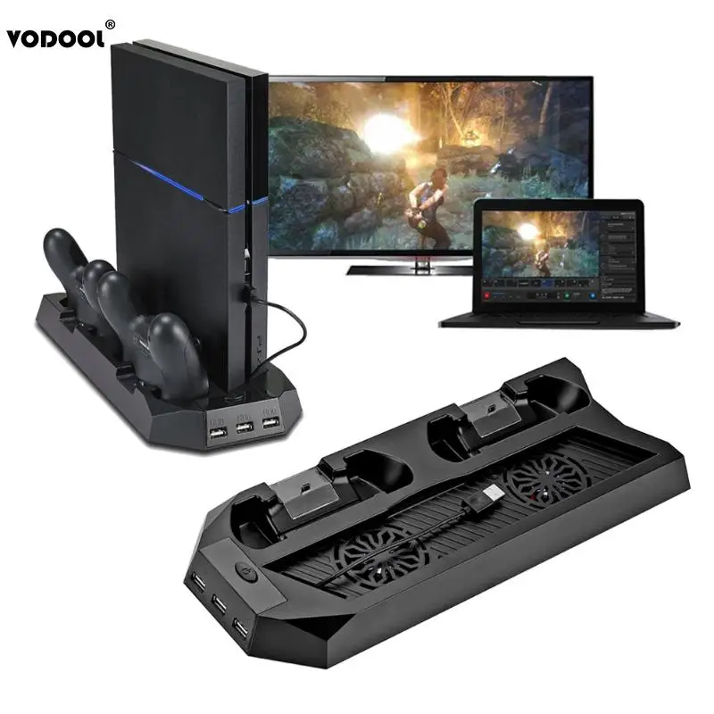 Вертикальный кулер для консоли PS4 с зарядной станцией|cooling fan|fan coolingfan cooler |