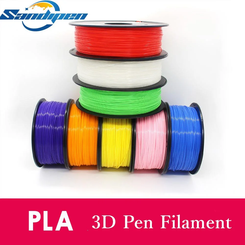

Sandipen PLA filament 1.75mm 1kg high quality pla plastic filament PLA 3d printing high strength 3d printer filament PLA02