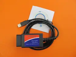 Elm 327 1,5 usb OBD 2 сканер автомобильной для ПК EML 327 V1.5 ODB2 Интерфейс диагностический инструмент ELM 327 USB V 1,5