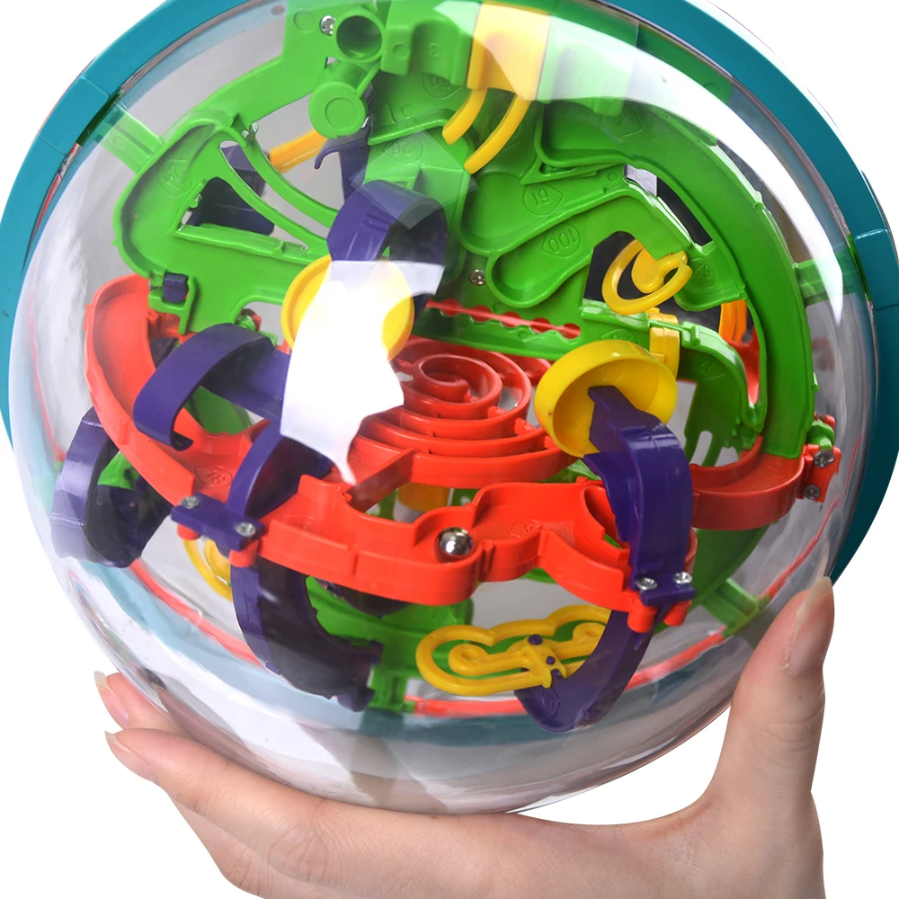 

3D Magical Intellect Maze Ball Kids Amazing Balance Logic Ability Toys Learning & Educational IQ Trainer Game For Children