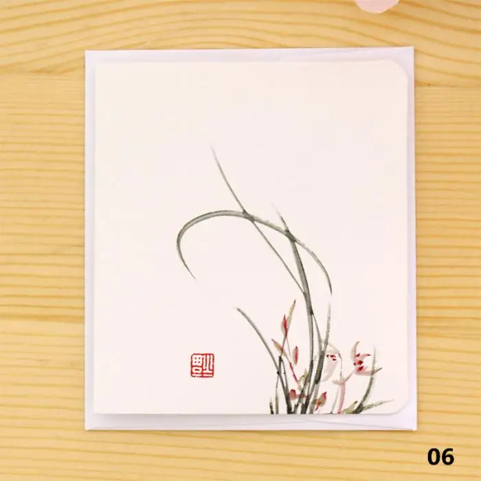 Школьные письменная работа в офисе Блокнот Китайская традиционная DIY складной приветствие благословение открытка на день рождения
