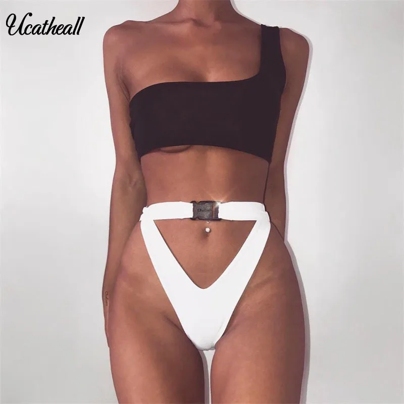 Ucatheall бразильская пляжная одежда пуш ап Maillot De Bain Femme комплект из двух