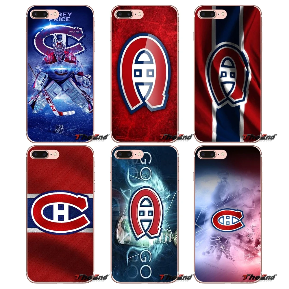 

CH Montreal Canadiens Flag Logo Soft Cover For Apple iPhone X 4 4S 5 5S SE 5C 6 6S 7 8 Plus 6Plus 7plus 8plus Fundas Coque