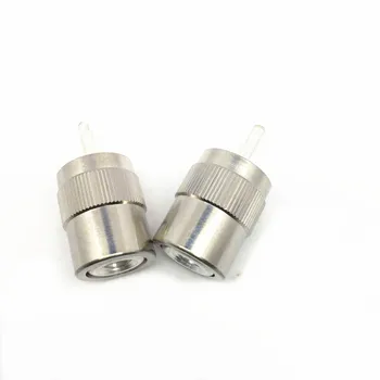 

2PCS SL16 UHF 50-3 feeder head PL259 RG58 feeder connector suitable for Kenwood TM471 TK868G QYT 8900 radios