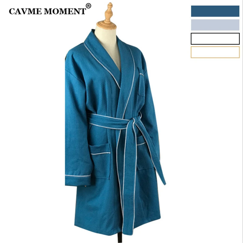 2019 кавме отель банный халат чистое хлопковое кимоно халаты для женщин унисекс длинный халат свободный размер Роскошные пижамы на заказ