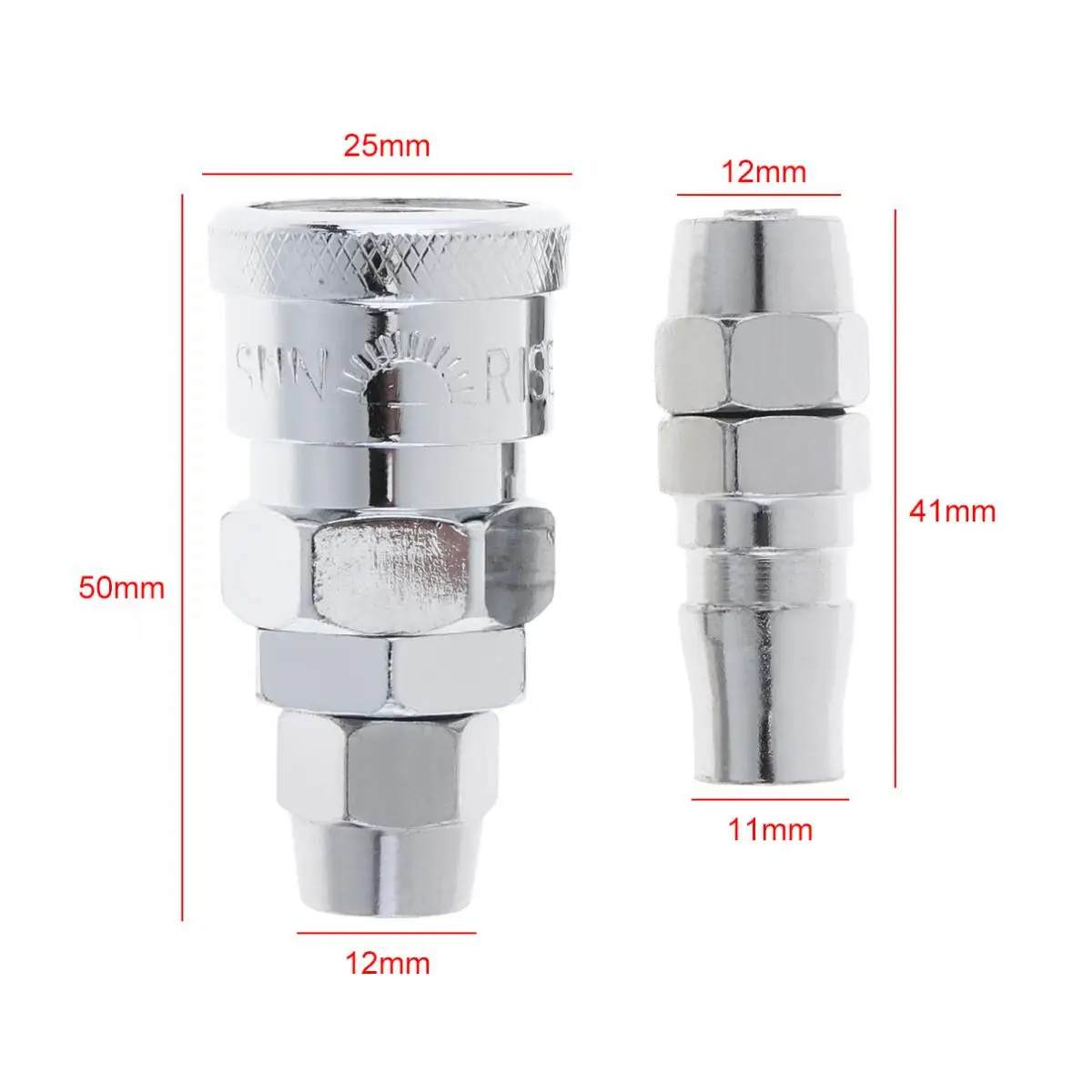 

2pcs/set Silver TL-S12 20SP+PP High Speed Steel Pneumatic Fitting Quick High Pressure Connector