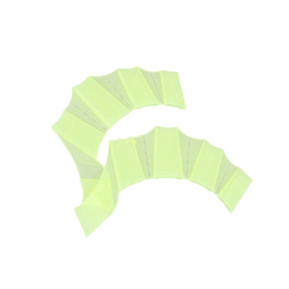 Унисекс Лягушка Тип силиконовые пояса плавники ласты пальмовый палец тканевые перчатки весло гидро сцепление водные виды спорта - Цвет: Зеленый
