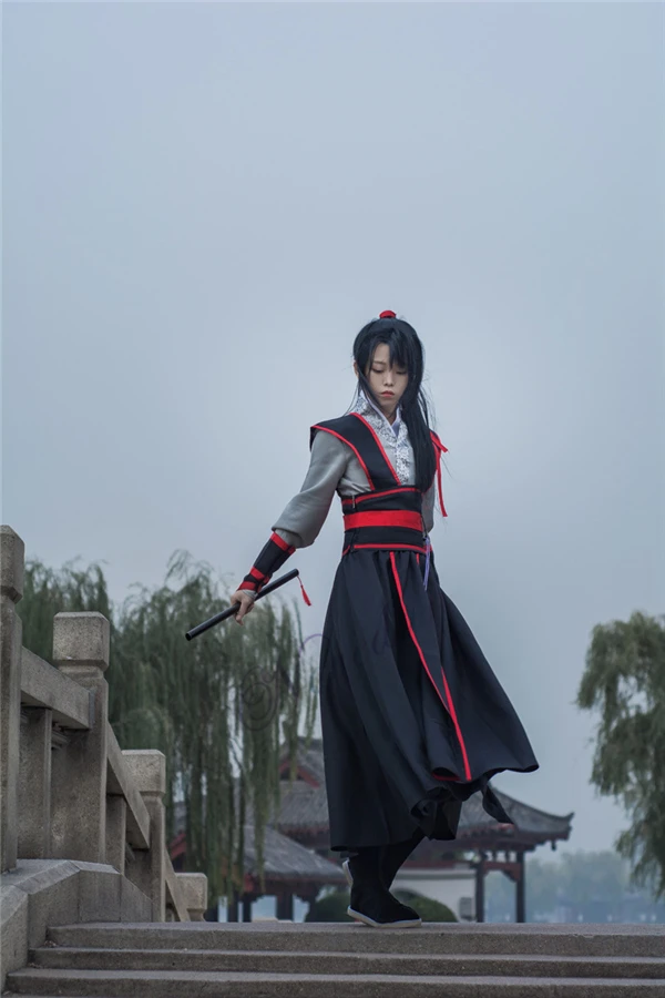 Аниме Dao Mo To Shi Косплей Wei Wuxian Jiang Cheng костюм Grandmaster of Demonic культивирование Mo Dao Zu Shi Косплей Костюм мужской