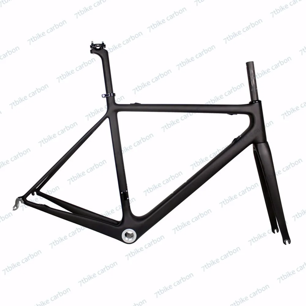 Clearance 7-TIGER Carbon Road bicycle carbon frame+seat post+clamp+headset+fork 0