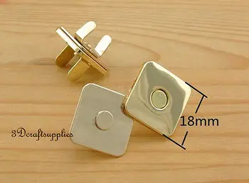 

Magnetic Snaps bag button purse Magnetic Snaps button 20 pcs 18mm light gold F68