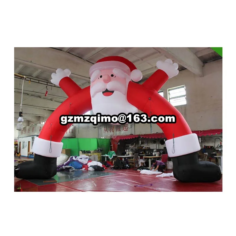 Чудесный 10 м Рождественский Скрапбукинг счастливый Санта Клаус надувная АРКА для украшения Рождественские Праздничные Вечерние