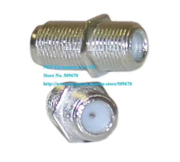 Free Shipping /25pcs/ F Type Female to Female Coaxial RG6 Barrel Coax