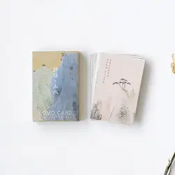 28 листов/набор Китайский поэтический пейзаж мини-открытка/поздравительная открытка/рождественские и новогодние подарки