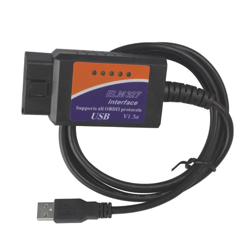 Новейший ELM327 USB Кабельный адаптер для большинства OBD 2 транспортных средств OBD2 диагностический инструмент сканирования ELM327 USB OBD 2 сканер