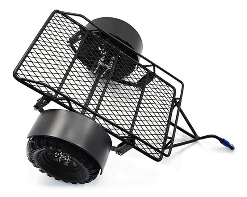 

High Quality Yeah Racing 1/10 Scale RC Crawler Metal Drag Chain Metal Leaf Spring Hitch Mount Tow Trailer YA-0405