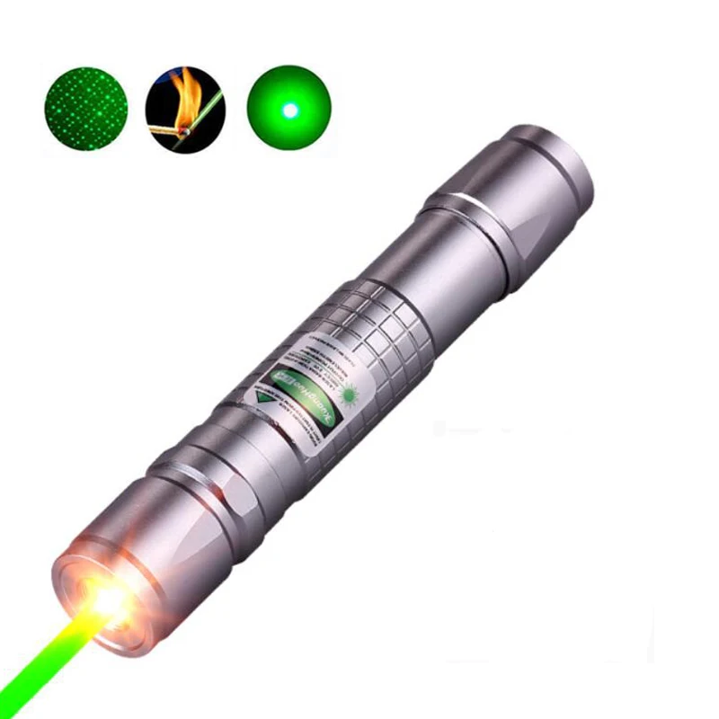 عالية الطاقة مؤشر ليزر الصيد الليزر الأخضر التكتيكية البصر بالليزر القلم 303 حرق laserpen قوية laserpointer