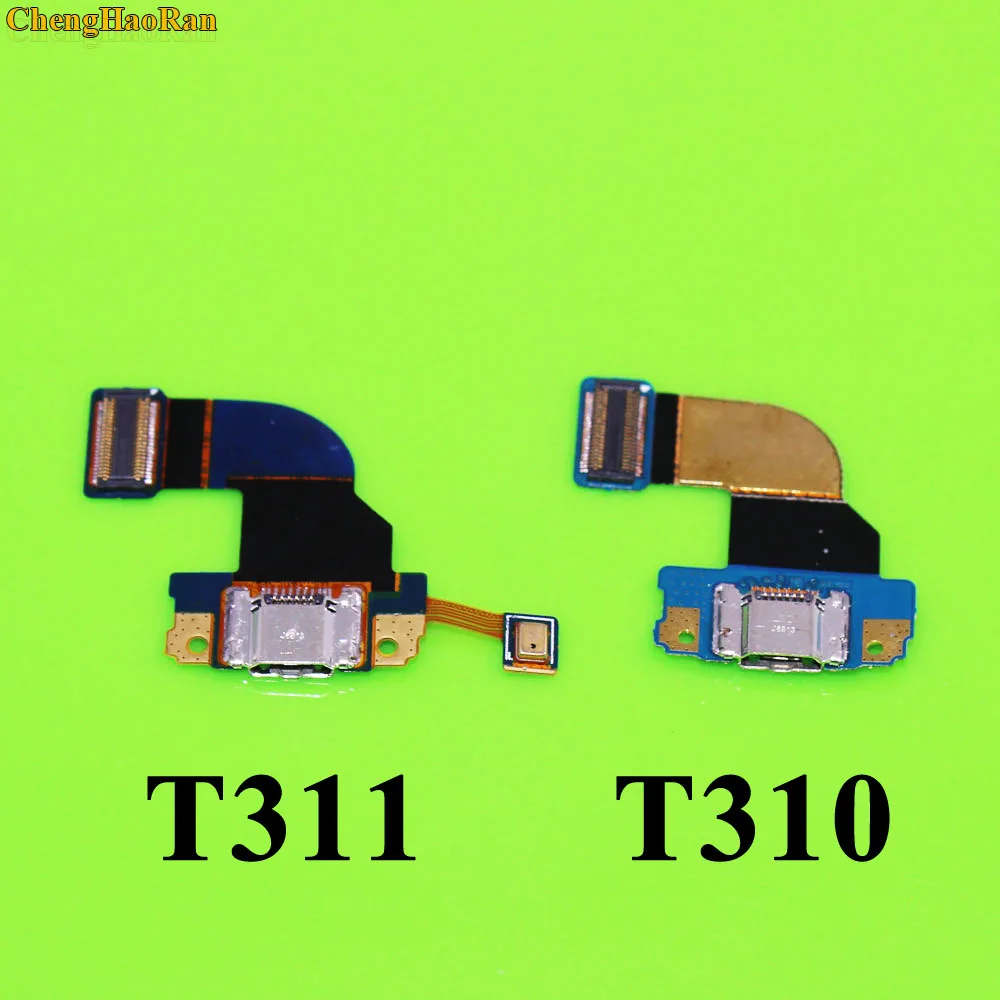 ChengHaoRan 1x Лучшая цена USB зарядка плата микрофон гибкий кабель PCB для samsung Galaxy Tab 3 8,0 SM T310 T311