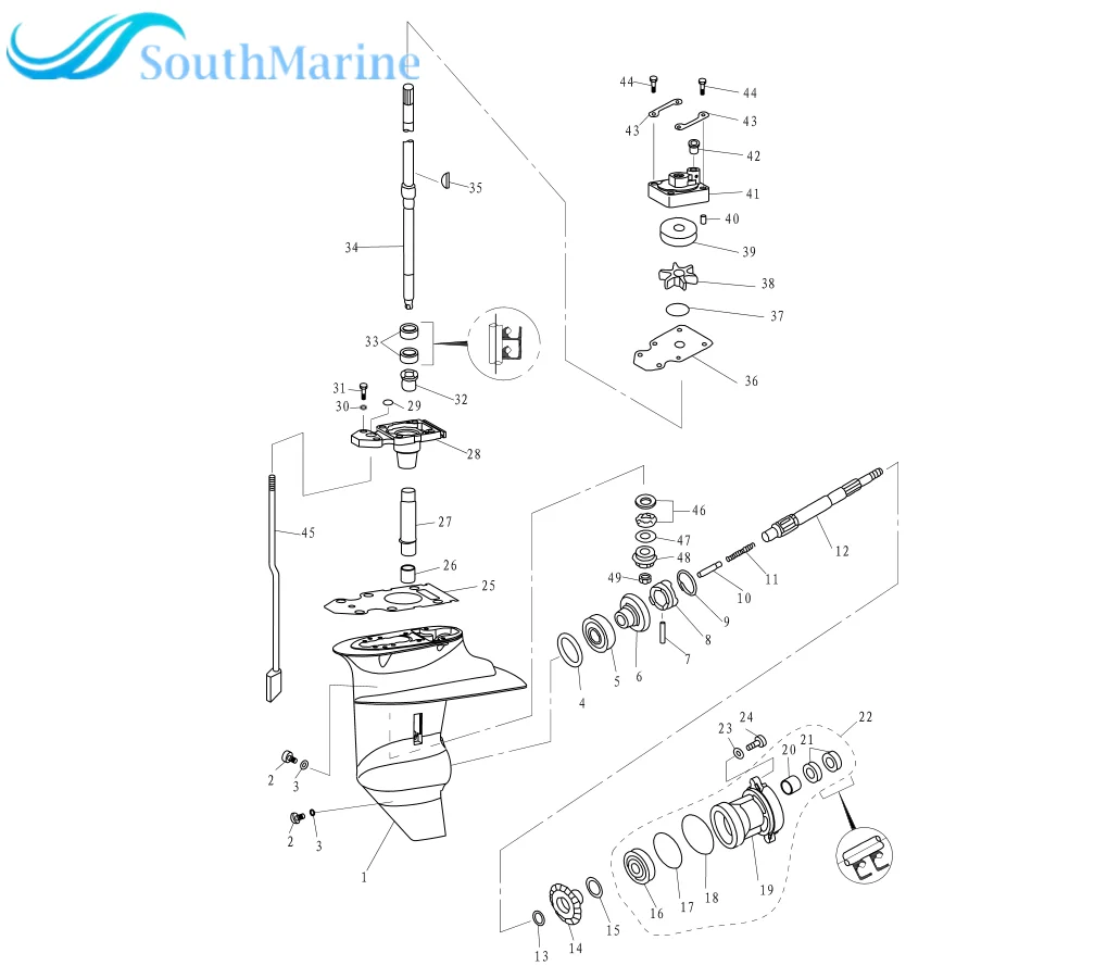 F20-04000003 F15-06000011 шестерни Шестерни для Parsun HDX Макара подвесной Engine 2-ход T15BM T9.9BM