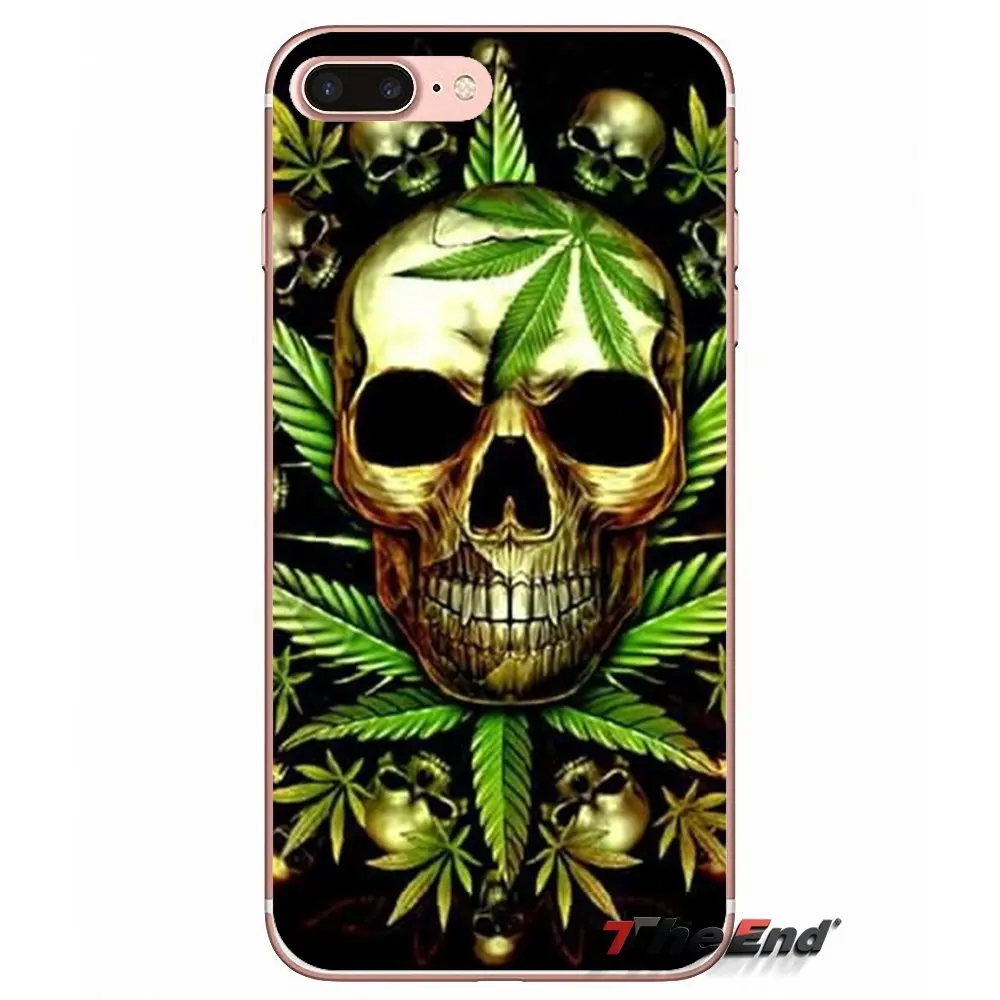 Силиконовый чехол с откидной крышкой для iPhone X 4 4S 5 5S 5C SE 6 6S 7 8 плюс samsung Galaxy J1 J3 J5 J7 A3 A5 лист препараты листья сорняков