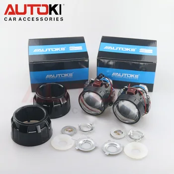

Autoki 2017 Update 2.5inch H1 Mini VER 7.1 HID Bi-xenon Projector Lens+Mask LHD RHD for Auto Headlight H1 H4 H7 H11 9005 9006