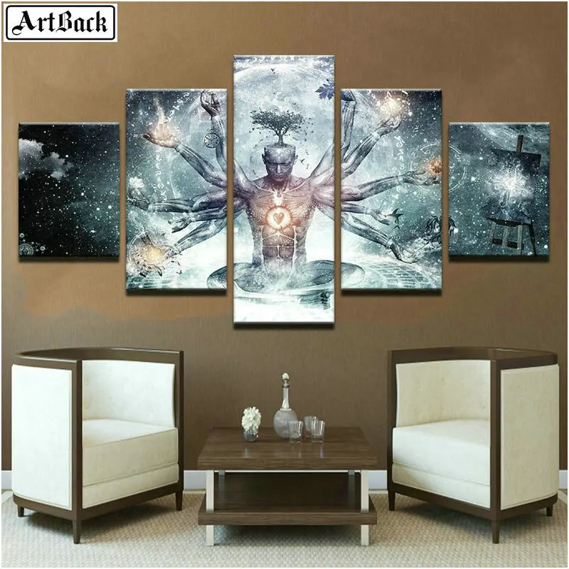 

Full square icon 5d diy diamond painting abstract person diamond mosaic sticker 3d diamond embroidery 1 set 5 pieces