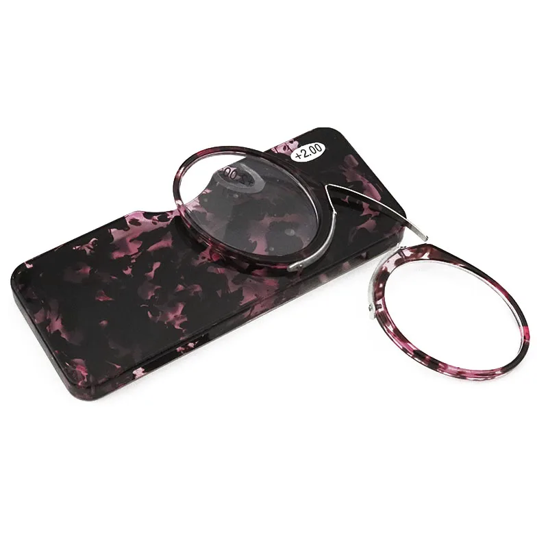 Promoción Final loco descuento MINI clip Puente de la nariz gafas de lectura 1,0 a 3,5 cartera portátil gafas presbiópicas con funda Promoción Final loco descuento MINI clip Puente de la nariz gafas de lectura 1,0 a 3,5 cartera portátil gafas presbiópicas con funda