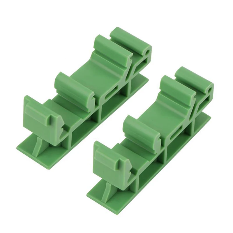 

10pcs Sets 35mm PCB DIN C45 Rail Mounting Support Adapter Circuit Board Bracket Holder Carrier Screws Connectors