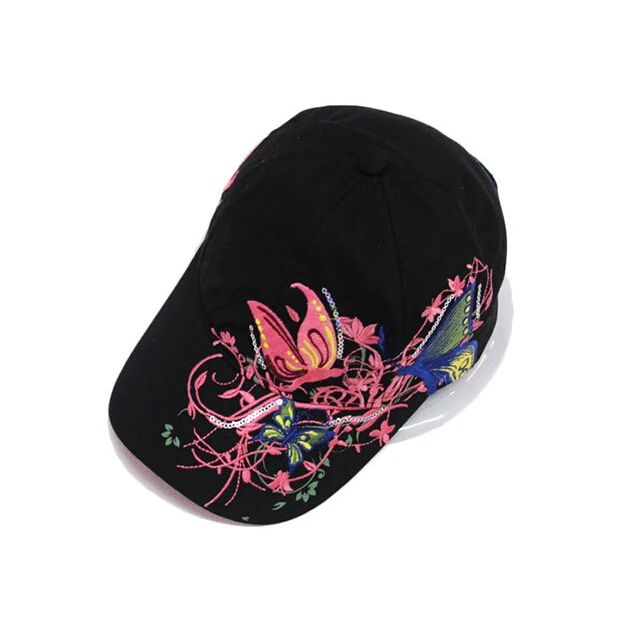 Новая мода Китай Стиль Бейсбол Кепки Мода Досуг Цветы Шапки Винтаж Регулируемый Бейсбол шляпа Кепки для Для женщин 2 цвета