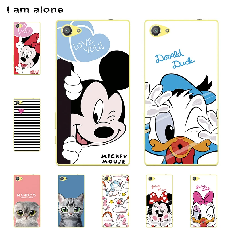 

I am alone Phone Case For Sony Xperia Z5 Mini Z5 Compact 2015 4.6" Hard Plastic Bag Mobile Cellphone Fashion Color Free Shipping