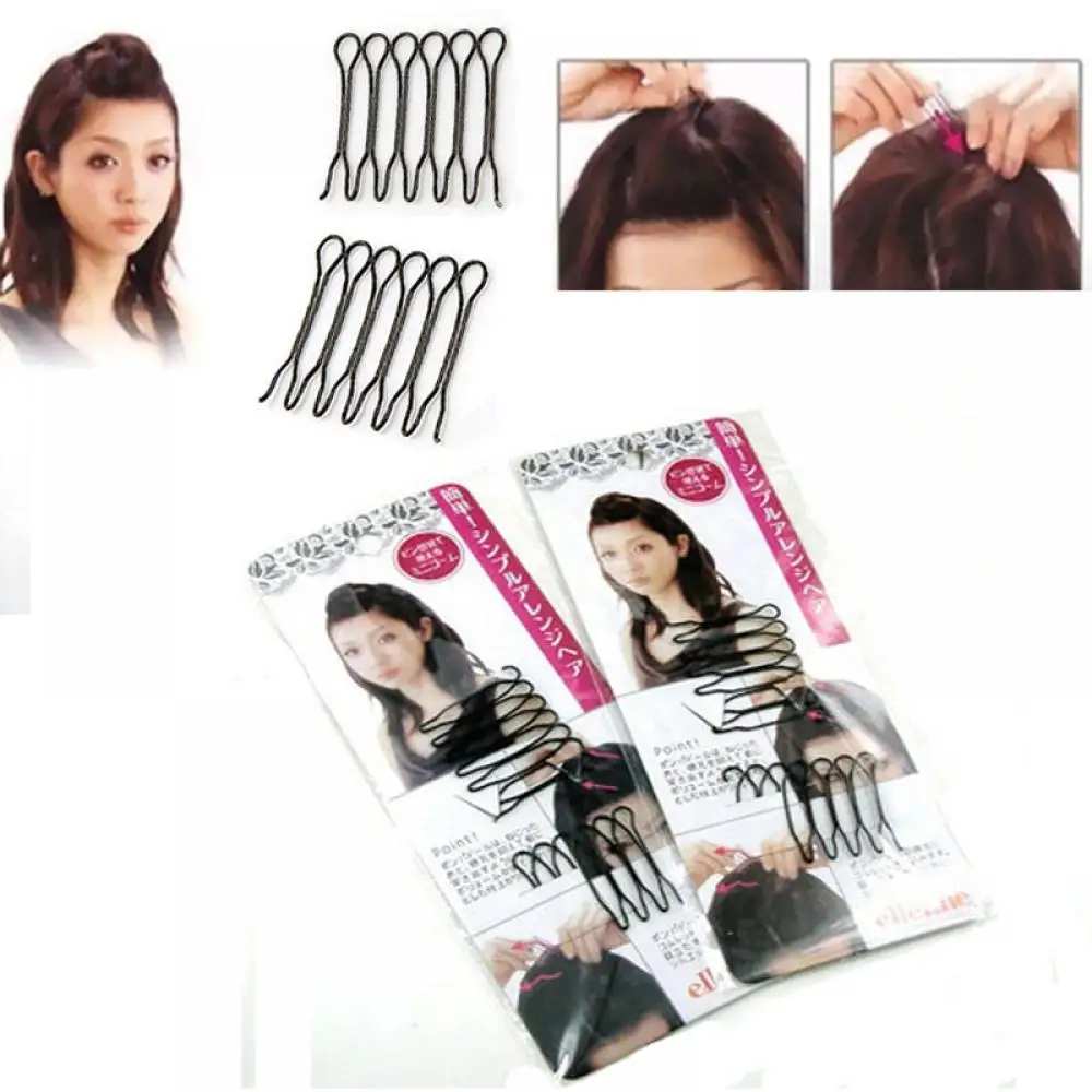 

NEW Style Fashion 2 Pack Japan Style Bangs Styling Clips Tools Front Black Hair Comb Clips Hot Sale for women