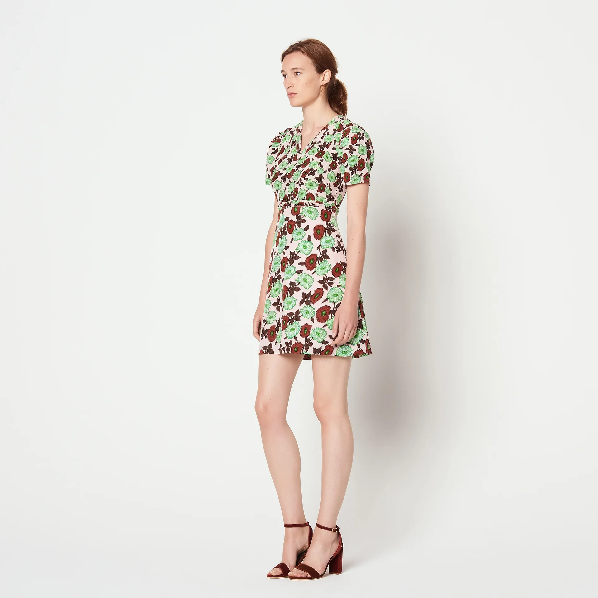 

Women Dress 2019 New Silk Print Dress