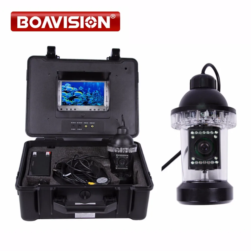 

1/3 SONY CCD Effio-E 650TVL Underwater Fishing Camera Fish Finder 7" TFT LCD Monitor 50M Cable 18Pcs White LED Rotate 360 Degree