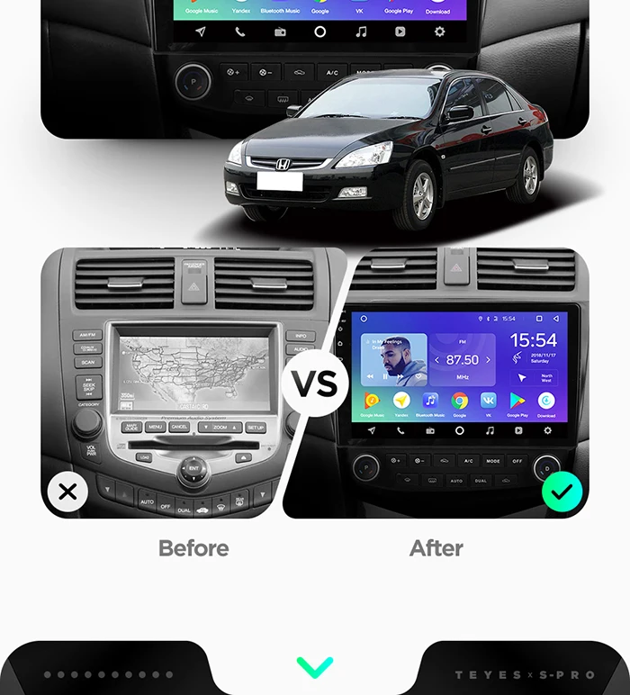 Top TEYES SPRO For Honda Accord 7 CM UC CL 2005 2006 2007 2008 Car Radio Multimedia Video Player Navigation GPS Android 8.1 No 2din 6